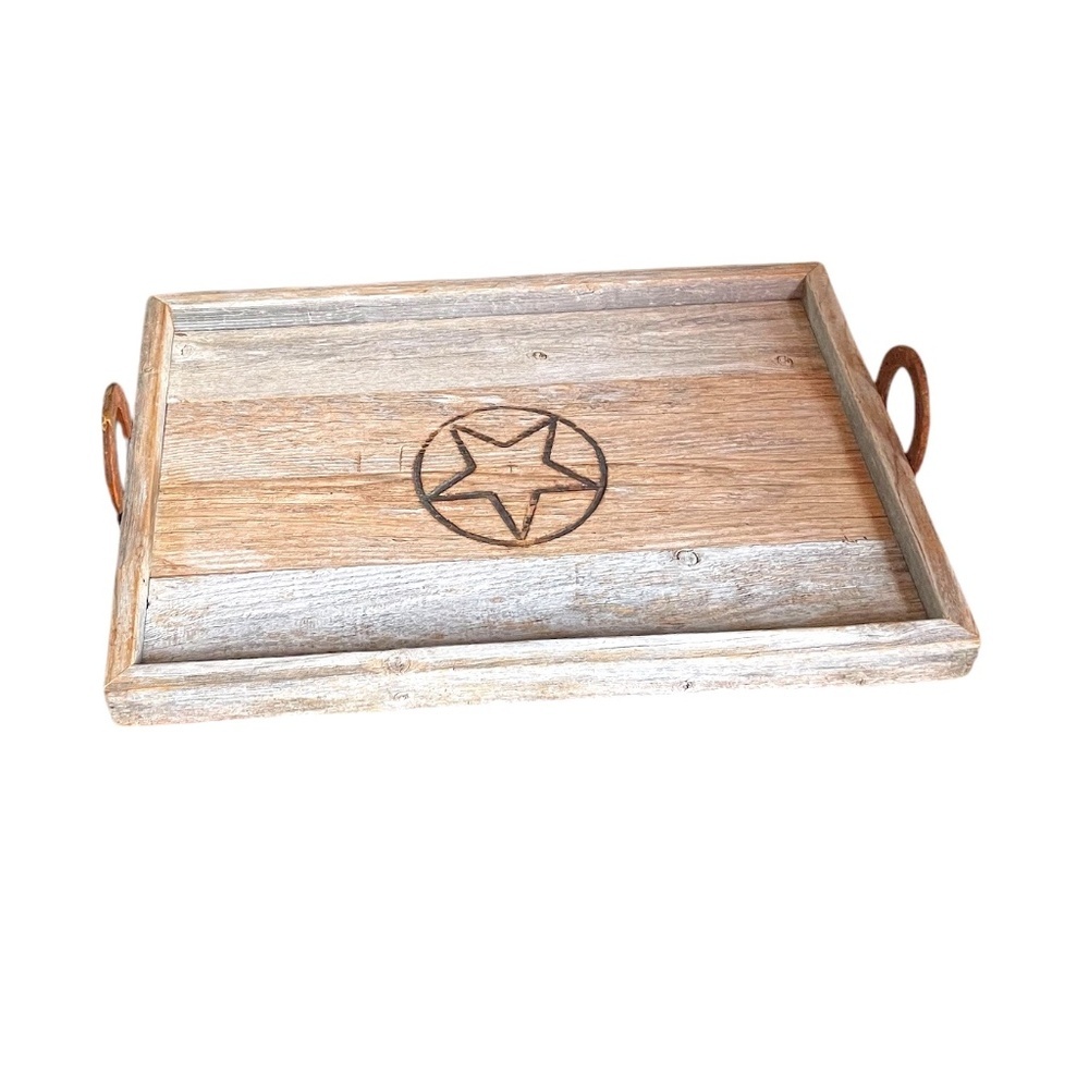 HAND CRAFTED AUTHENTIC RECLAIMED VINTAGE WOODEN TRAY, NEW